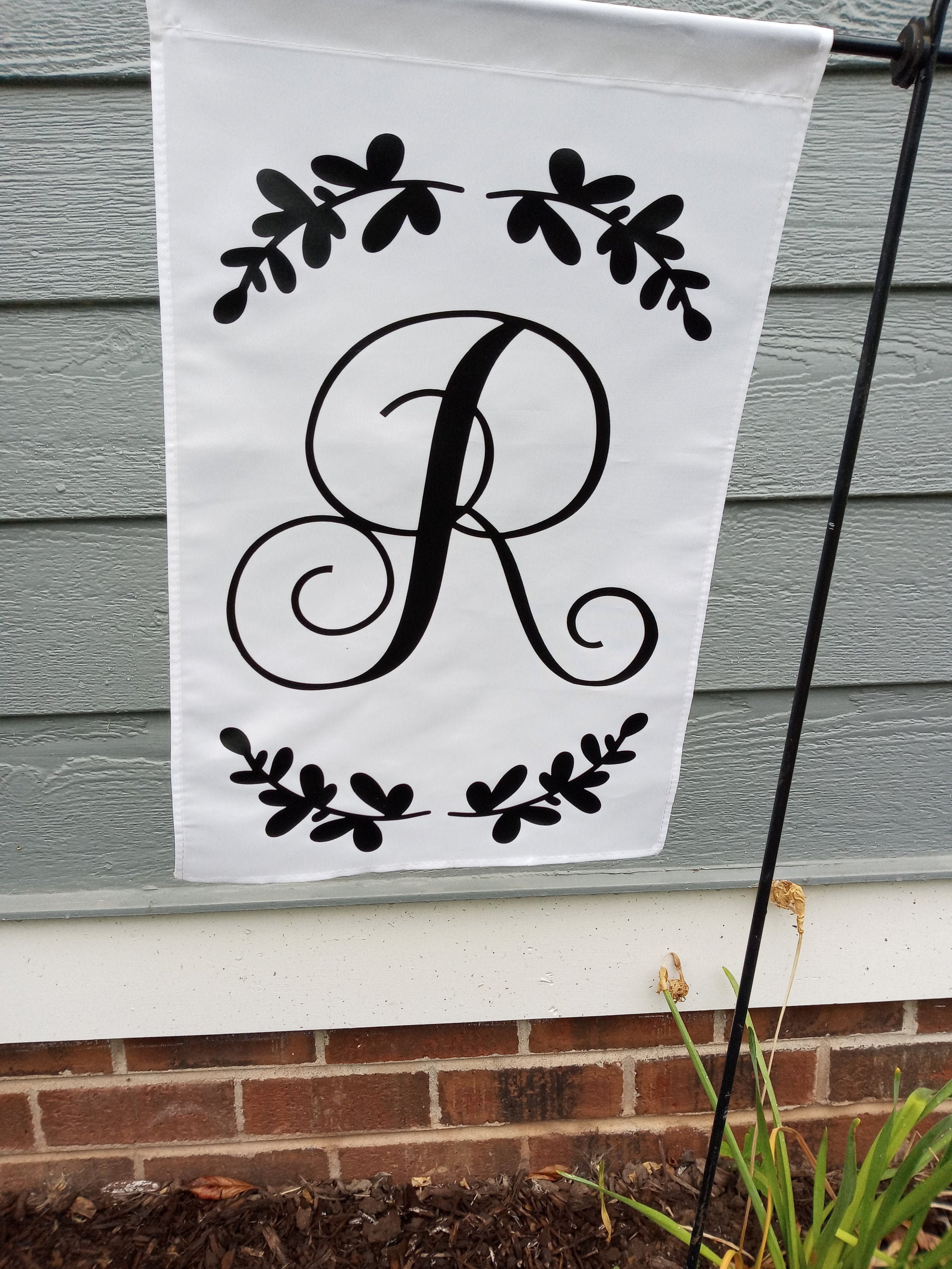 Regalo inicial de la bandera del jardín regalo casawarming | Etsy