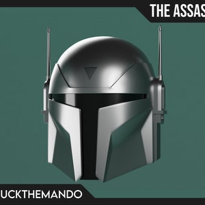 The Assassin - Custom 3D Printable Mandalorian Helmet STL file