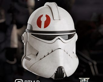 Commander Neyo Barc Recon Trooper Face Plate Upgrade 3D Print STL Files (Digital Download)