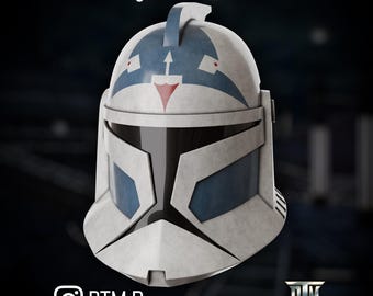 The Clone Wars - Animated Phase 1 Clone Trooper Helmet 3D Print STL Files (Digital Download)