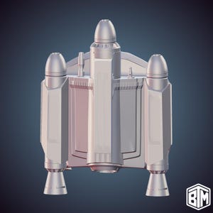 Ahsoka - Mandalorian Supercommando Darth Maul Jetpack Arquivos STL para impressão 3D (Download Digital)