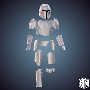 The Mandalorian - Din Djarin Beskar Armor 3D Print Files Bundle (Digital Download)