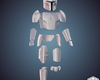 The Mandalorian - Din Djarin Beskar Armor 3D Print Files Bundle (Digital Download)