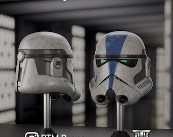 Phase 3 REIMAGINED Triton Squad Helmet 3D Print STL-bestanden (digitale download)