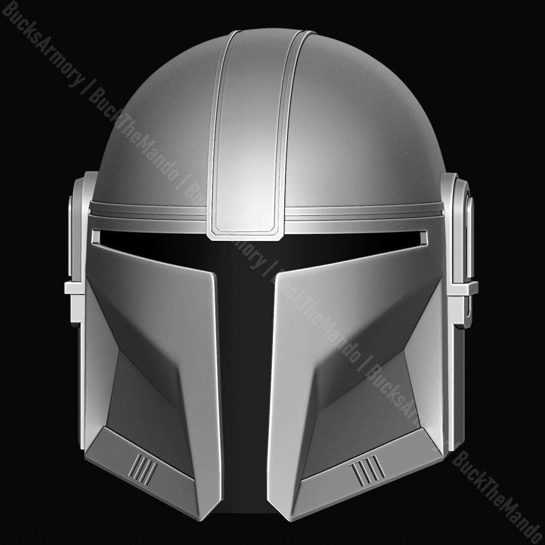 Custom 3D Printable Mandalorian Helmet STL File - Etsy