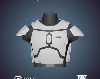 The Mandalorian - Boba Fett / Cobb Vanth "Post Sarlacc / Re-armored" Torso Armor Pliki STL do druku 3D
