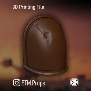 The Mandalorian - Pre Beskar Left Shoulder Armor 3D Print STL Files (Din Djarin / Death Watch / Axe Woves)