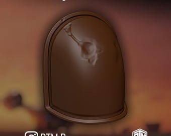 The Mandalorian - Pre Beskar Left Shoulder Armor 3D Print STL Files (Din Djarin / Death Watch / Axe Woves) (Digital Download)
