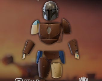 The Mandalorian - Din Djarin "Pre-Beskar" Armor 3D Print Files Bundle (Digital Download)