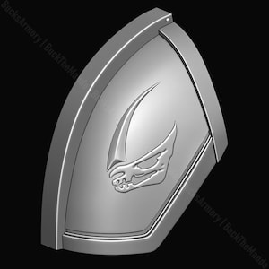The Mandalorian - Beskar Shoulder Mudhorn Pauldron Armor 3D Print STL Files (Din Djarin)