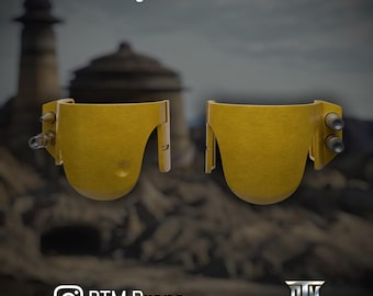 The Mandalorian - Boba Fett / Cobb Vanth "Post Sarlacc / Re-armored" Knee Armor 3D Print STL Files (Digital Download)