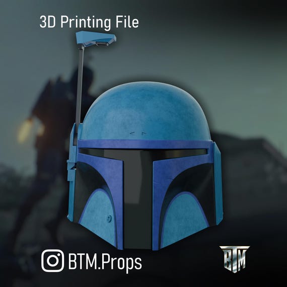 The Mandalorian - Death Watch + Axe Woves Helmet Armor 3D Print STL Files (Digital Download)