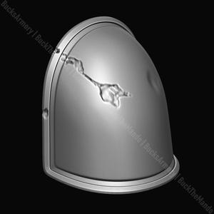 The Mandalorian - Pre Beskar Left Shoulder Armor 3D Print STL Files (Din Djarin / Death Watch / Axe Woves versions)
