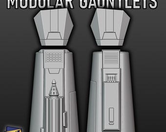 Custom Mandalorian Inspired Modular Gauntlets / Vambraces + Hand Guards 3D Print STL Files