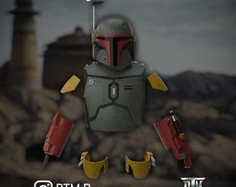 The Mandalorian - Boba Fett / Cobb Vanth "Post Sarlacc / Re-armored" Armor Bundle 3D Print STL Files (Digital Download)