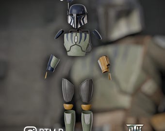 Zero Company - Male Mandalorian / Clan Verminoth Armor 3D Print STL Files (Digital Download)
