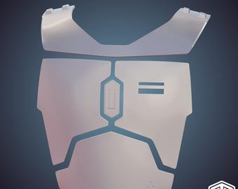 The Book Of Boba Fett / Season 3 Grunt / Axe Woves Chest + Collar Armor 3D Print STL Files (Digital Download)