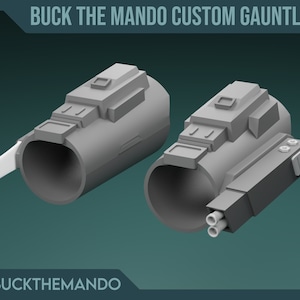 Custom Mandalorian Gauntlets / Vambraces 3D Printable STL Files