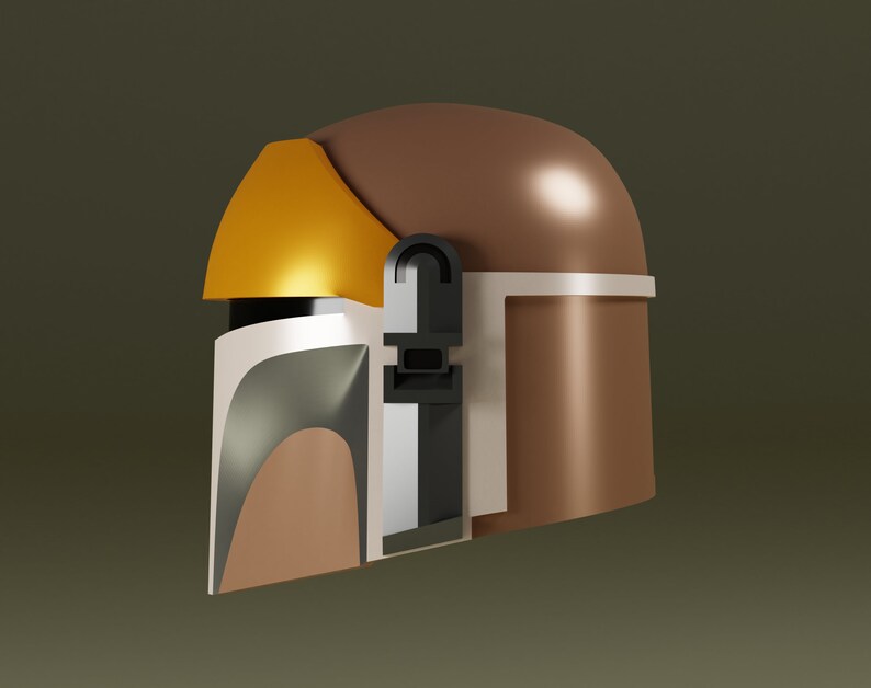 The Pilot Custom Mandalorian Inspired 3D Printable Helmet | Etsy