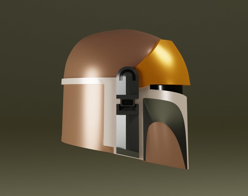 The Pilot Custom Mandalorian Inspired 3D Printable Helmet | Etsy