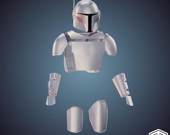 The Mandalorian - Shriek Hawk Delta Armor 3D Print STL Files (Digital Download)