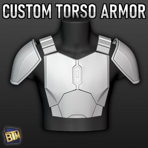 Custom 3D Printable Torso Armor Inspired By The Mandalorian