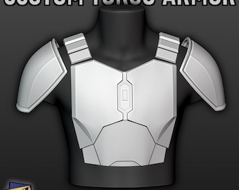 Custom 3D Printable Torso Armor Inspired By The Mandalorian