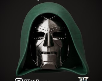 Op maat gemaakt Doctor Doom-masker 3D-print STL-bestanden (digitale download) Dr. Victor Von Doom