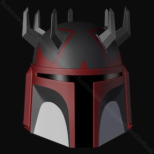 Ahsoka - Mandalorian Supercommando Darth Maul Helmet 3D Print STL Files