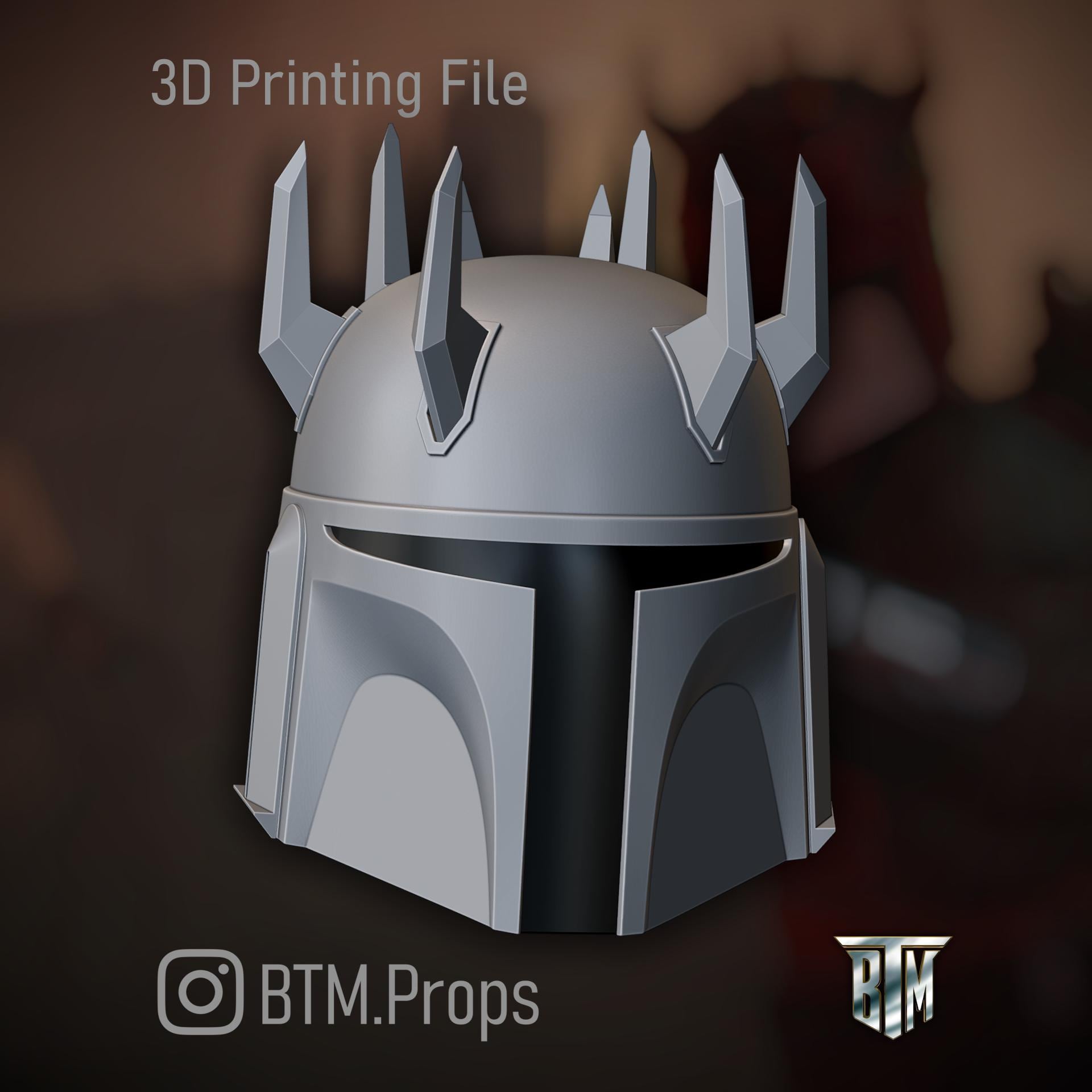 Ahsoka - Mandalorian Supercommando Darth Maul Helmet 3D Print STL