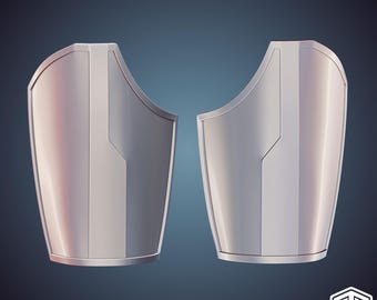 Custom Mandalorian Inspired Thigh Plate 3D Print STL Files (Digital Download)