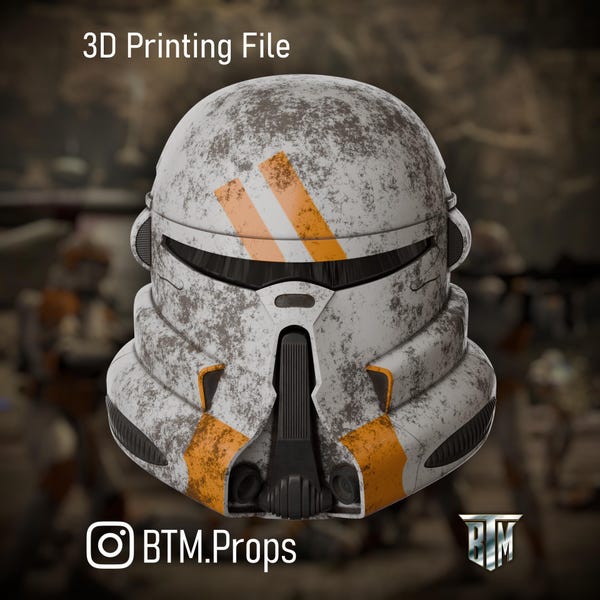 212th Airborne Clone Trooper Helmet 3D Print STL Files (Digital Download)