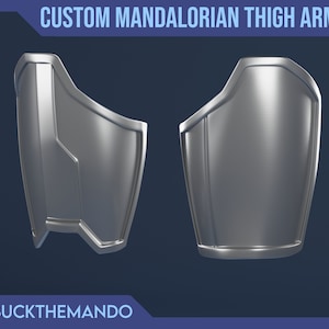 Custom Mandalorian Thigh Armor 3D Printable STL Files