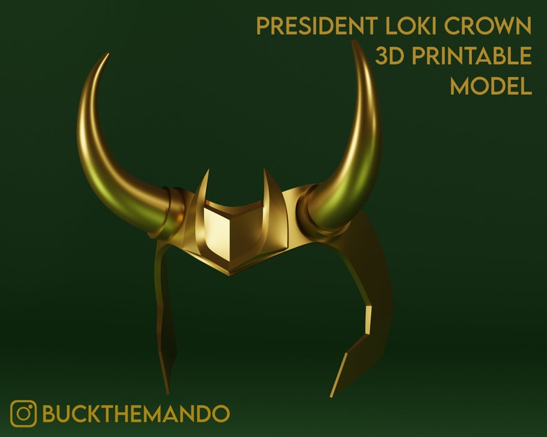 LOKI President Loki Crown 3D Printable STL File - Etsy