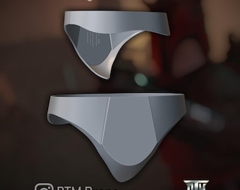Mandalorian Supercommando + Jango Fett Cod Piece 3D Print STL File (Digital Download)
