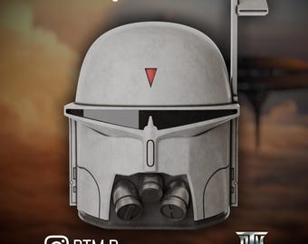 Boba Fett McQuarrie Concept Helmet V1 3D Print STL Files (Digital Download)