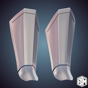 Custom Mandalorian Inspired Shin + Boot Plate 3D Print STL Files