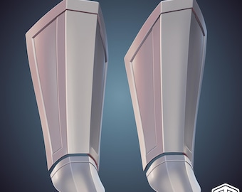 Custom Mandalorian Inspired Shin + Boot Plate 3D Print STL Files (Digital Download)