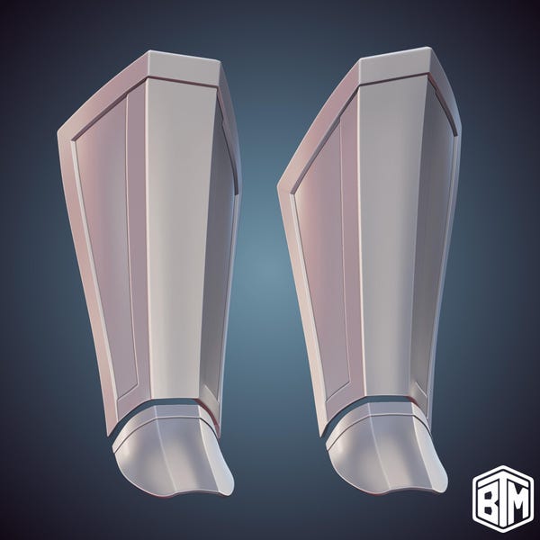 Custom Mandalorian Inspired Shin + Boot Plate 3D Print STL Files (Digital Download)