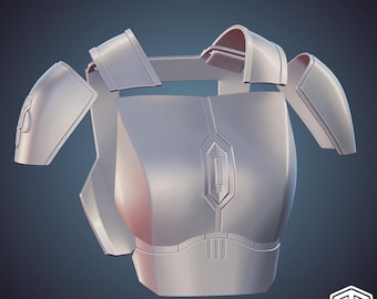 The Mandalorian - Bo Katan / Season 3 Nite Owl Grunt Torso Armor 3D Print STL Files (Digital Download)