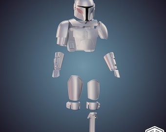 The Mandalorian - Season 3 Covert / Nite Owl Privateer Mercenary Armor 3D Print STL Files (Digital Download)