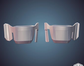 The Mandalorian - Bo Katan / Koska Reeves / Nite Owl Grunt Knee Armor 3D Print STL Files (Digital Download)