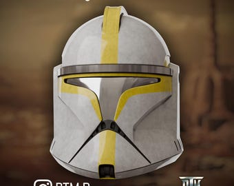 Realistic Phase 1 Clone Trooper Helmet 3D Print STL Files (Digital Download)