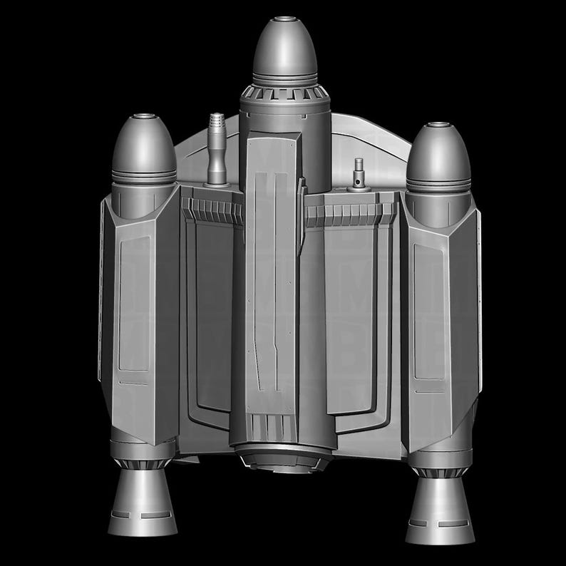 Jetpack Unit Ahsoka - Mandalorian Supercommando Darth Maul Jetpack 3D Print STL ...