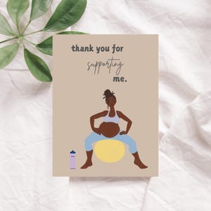 Tarjeta de agradecimiento para doula de parto, tarjeta digital para partera, tarjeta de agradecimiento para doula, descarga instantánea, tarjeta de gratitud
