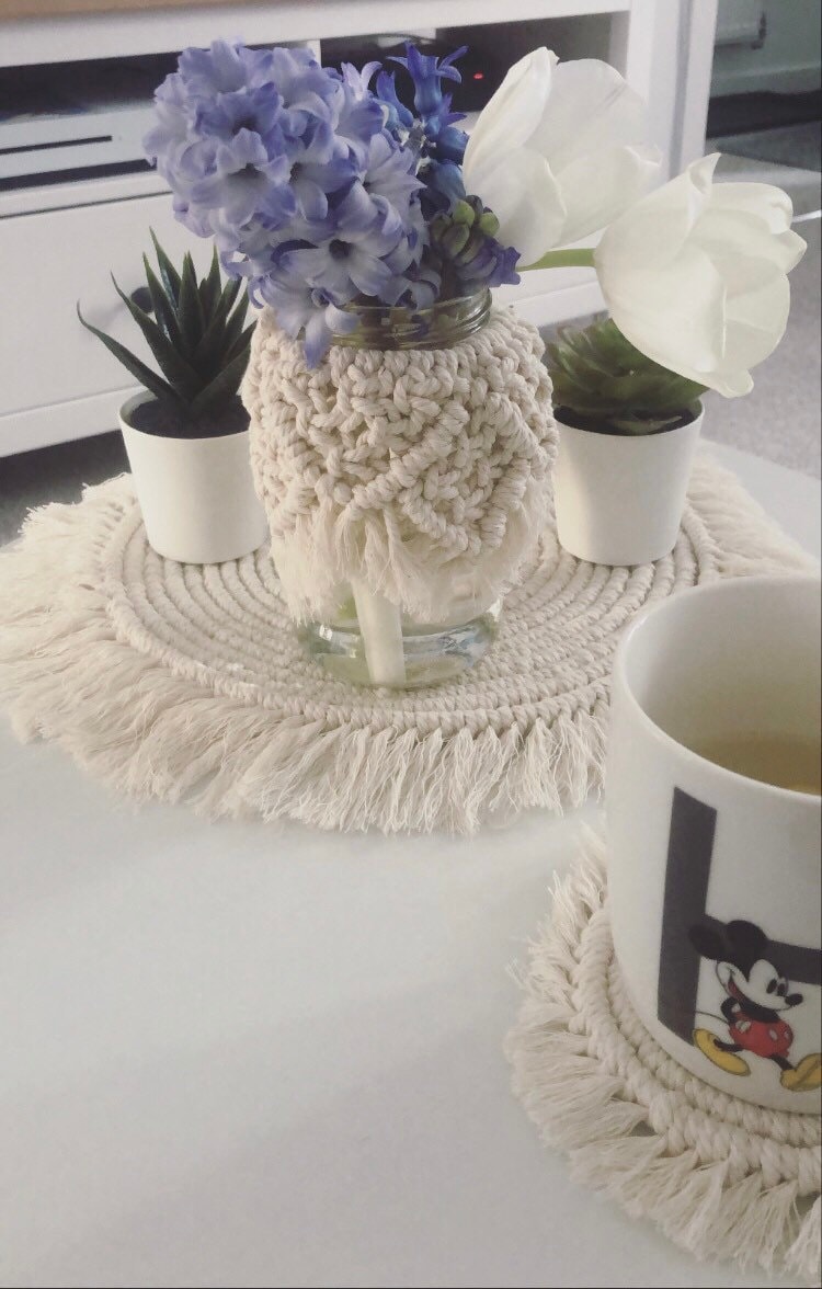 Large Macrame placemat Etsy