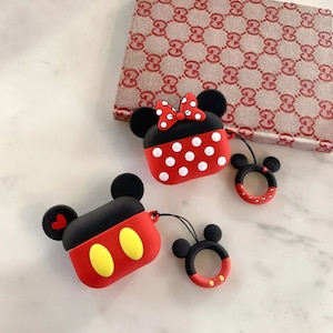 Mickey Cases 3D Cartoon Wireless Earphone Skin Accessories Cover For Apple Airpods pro Air Pods Charging Box free shipping