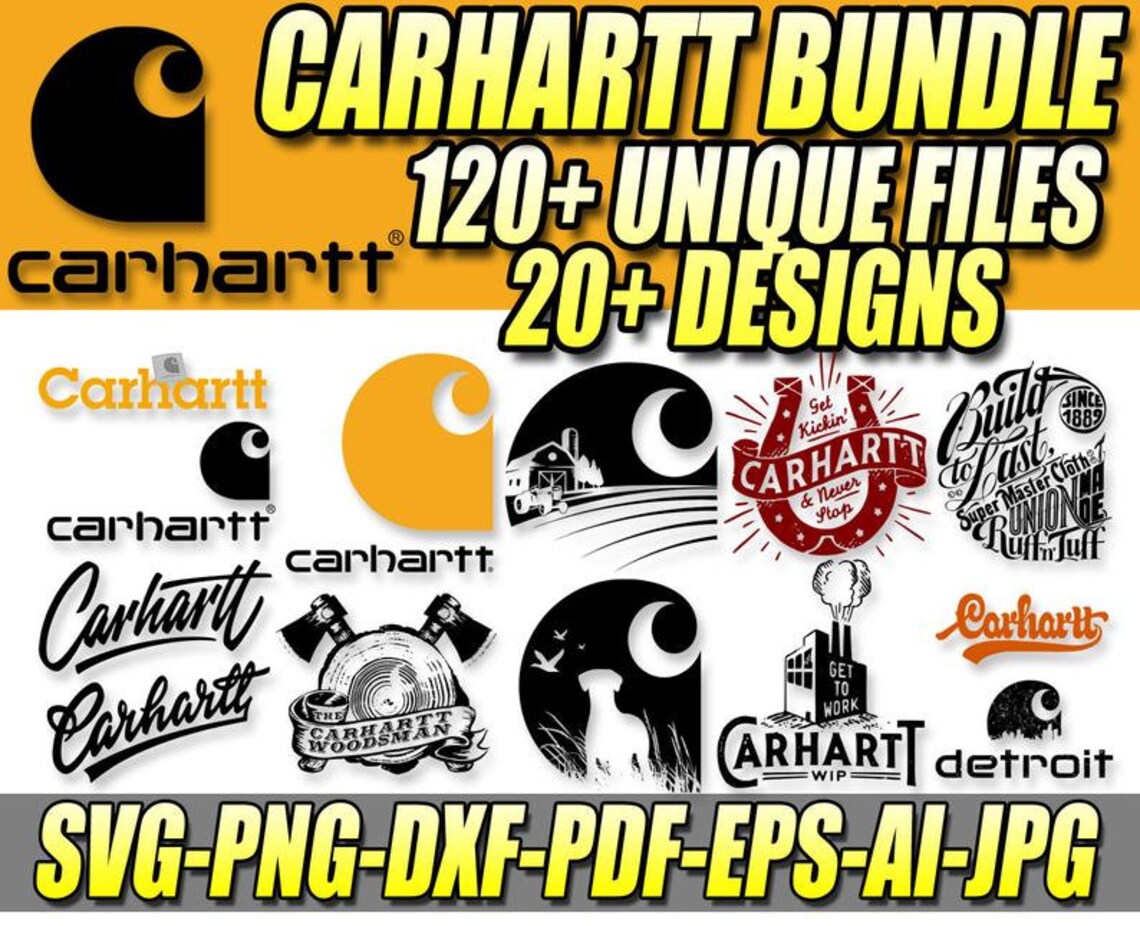 Carhartt SVG Bundles Logo 20 Designs Carhartt PrintDigital Etsy