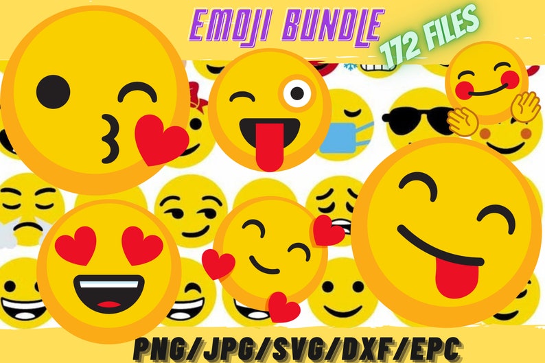 Download Clip Art Cut File Emoji Clipart Smiling Svg Facebook Emojis Emojis Cricut File Emoji Svg Bundle Smiley Svg Whatsapp Emojis Silhouette File Art Collectibles