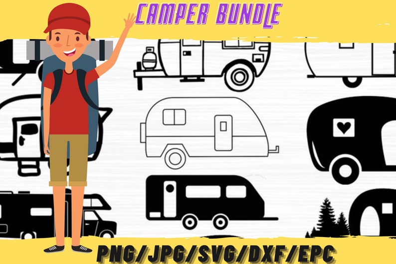 Download Svg Files For Cricut Camper Svg Bundle Summer Svg Rv Svg Trailer Svg Camping Svg Clip Art Art Collectibles Gkjwonosari Com